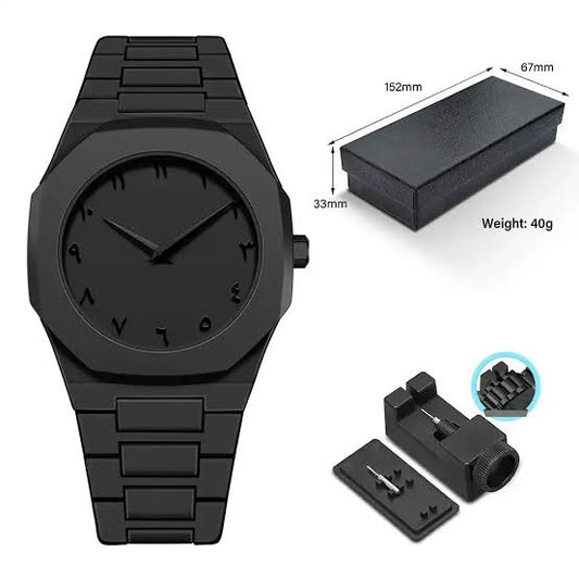 Black Arabic Aura Watch